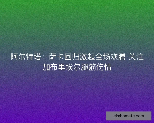 阿尔特塔:萨卡回归激起全场欢腾 关注加布里埃尔腿筋伤情 阿尔特塔:萨卡回归激起全场欢腾 关注加布里埃尔腿筋伤情